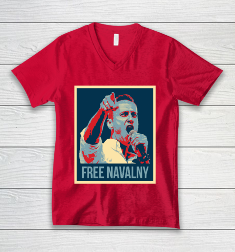 Free Navalny Shirts V-Neck T-Shirt 6