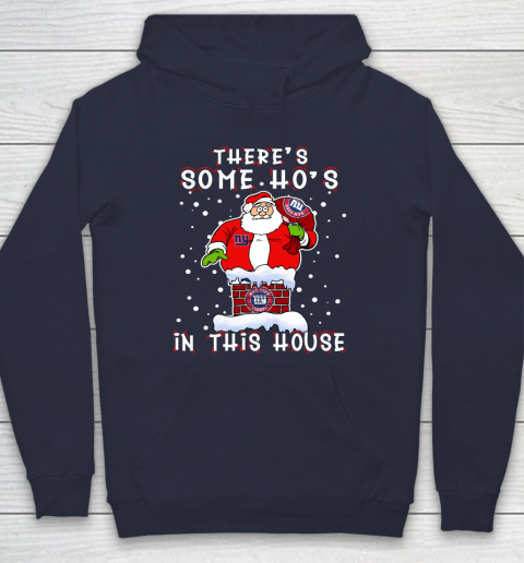 New York Giants Christmas There Is Some Hos In This House Santa Stuck In The Chimney NFL Hoodie 3 New York Giants Christmas There Is Some Hos In This House Santa Stuck In The Chimney NFL Hoodie - Image 3