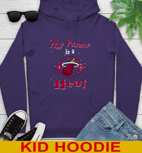 NBA Basketball Harry Potter My Patronus Is A Miami Heat Youth Hoodie Tee For Sports