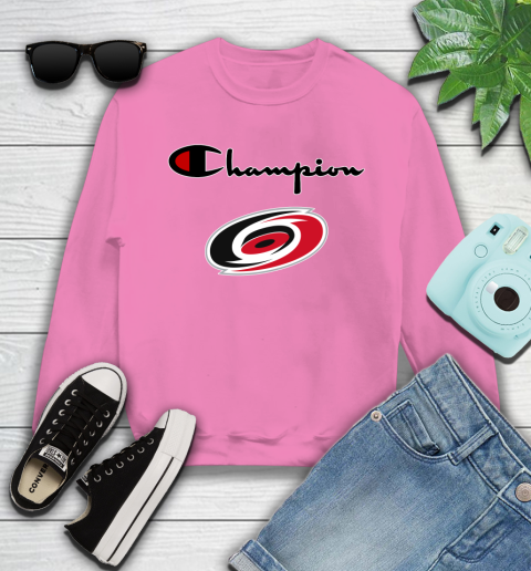 NHL Hockey Carolina Hurricanes Champion Shirt Youth Sweatshirt 3