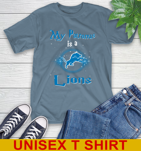 NFL Football Harry Potter My Patronus Is A Detroit Lions T-Shirt 8