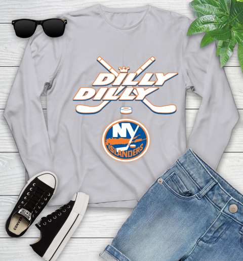 NHL New York Islanders Dilly Dilly Hockey Sports Youth Long Sleeve 5