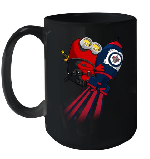 NHL Hockey Winnipeg Jets Deadpool Minion Marvel Shirt Ceramic Mug 15oz