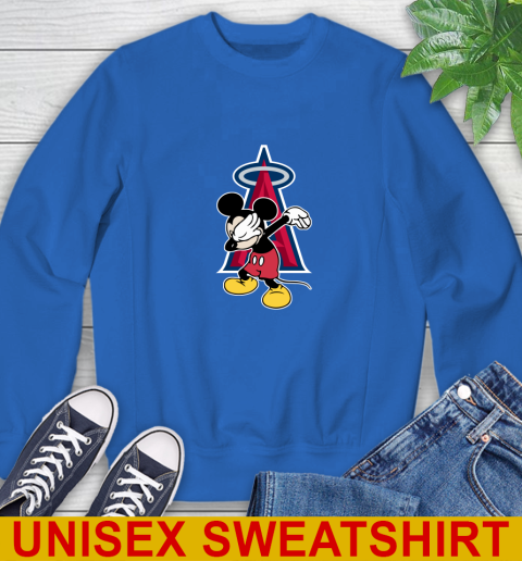 Los Angeles Angels MLB Baseball Dabbing Mickey Disney Sports Sweatshirt 9