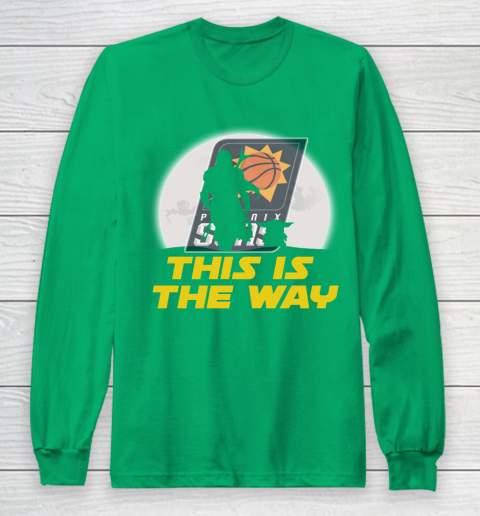 Phoenix Suns NBA Basketball Star Wars Yoda And Mandalorian This Is The Way Long Sleeve T-Shirt 4