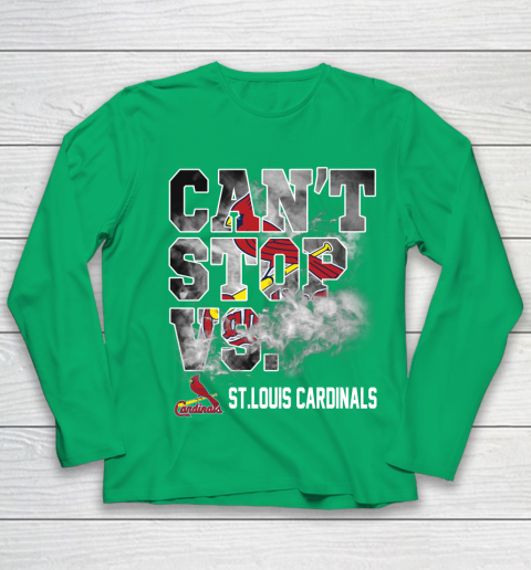 MLB St.Louis Cardinals Baseball Can't Stop Vs Cardinals Youth Long Sleeve 4