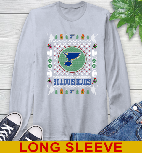 St.Louis Blues Merry Christmas NHL Hockey Loyal Fan Long Sleeve T-Shirt 6