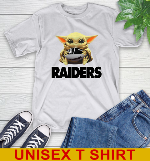 NFL Football Oakland Raiders Baby Yoda Star Wars Shirt T-Shirt 12