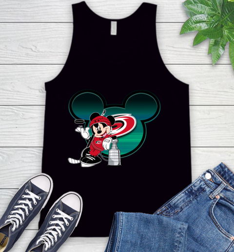 NHL Carolina Hurricanes Stanley Cup Mickey Mouse Disney Hockey T Shirt Tank Top 2