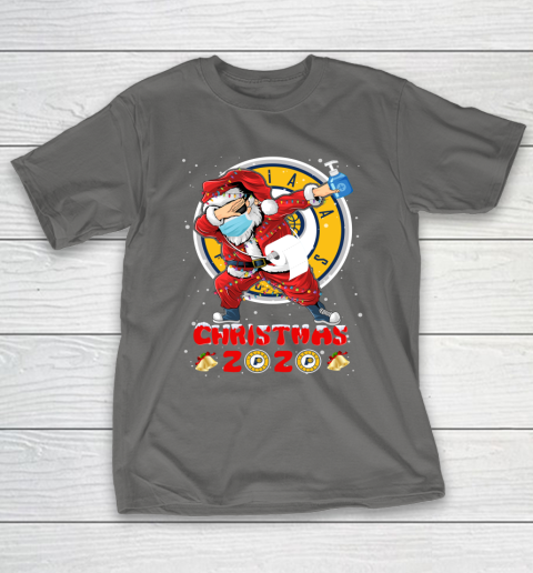 Indiana Pacers Funny Santa Claus Dabbing Christmas 2020 NBA T-Shirt 8
