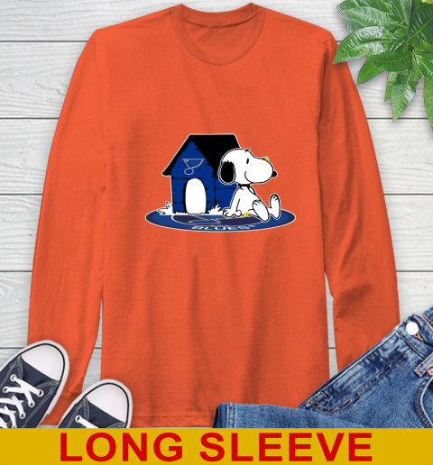 NHL Hockey St.Louis Blues Snoopy The Peanuts Movie Shirt Long Sleeve T-Shirt 5