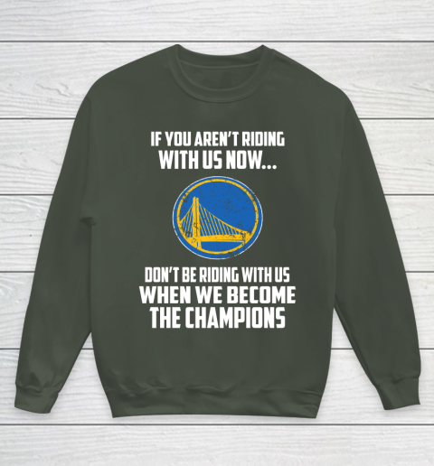 NBA Golden State Warriors Basketball We Become The Champions Youth Sweatshirt 8