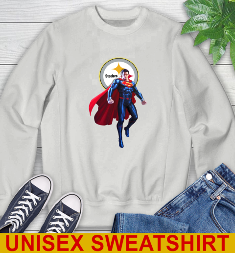 NFL Superman DC Sports Football Pittsburgh Steelers Sweatshirt 5
