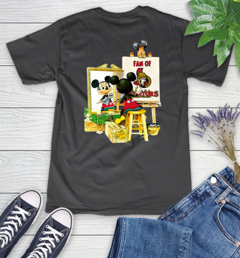 NHL Hockey Ottawa Senators Mickey Drawing Shirt 77