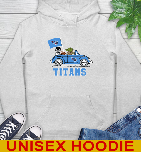 NFL Football Tennessee Titans Darth Vader Baby Yoda Driving Star Wars Shirt Hoodie