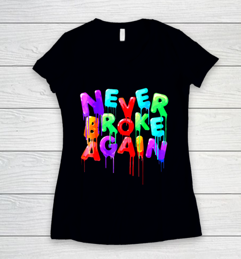Never Broke Again Women's V-Neck T-Shirt