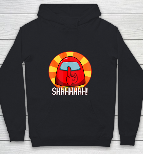 Among Us Game Shirt Cool Among Us shirt Crewmate or Impostor SHHHHHH Youth Hoodie
