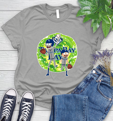 MLB Tampa Bay Rays Rick And Morty Baseball Sports Women's T-Shirt 10