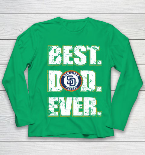 MLB San Diego Padres Baseball Best Dad Ever Family Shirt Youth Long Sleeve 4