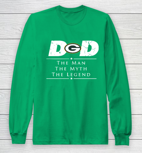 Green Bay Packers NFL Football Dad The Man The Myth The Legend Long Sleeve T-Shirt 4
