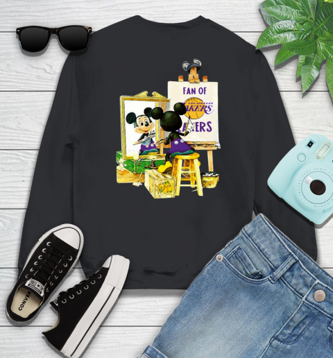 NBA Basketball Los Angeles Lakers Mickey Drawing Shirt 26 NBA Basketball Los Angeles Lakers Mickey Drawing Shirt - Image 26