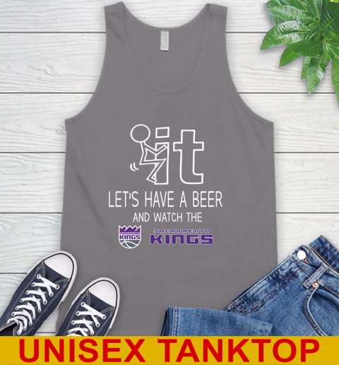 Sacramento Kings Basketball NBA Let's Have A Beer And Watch Your Team Sports Tank Top 6