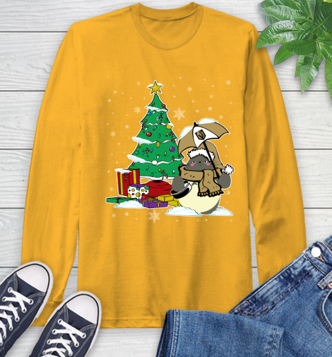 Vegas Golden Knights NHL Hockey Cute Tonari No Totoro Christmas Sports Long Sleeve T-Shirt 2