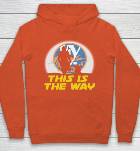 New York Islanders NHL Ice Hockey Star Wars Yoda And Mandalorian This Is The Way Hoodie 3