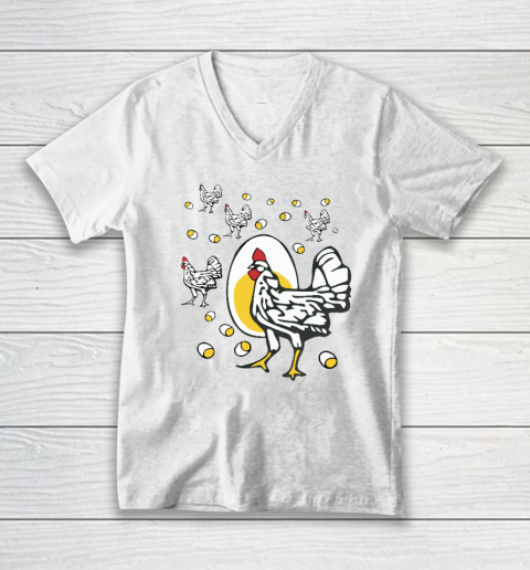 Roseanne Chicken Shirt  Funny Roseanne Rooster and Egg V-Neck T-Shirt