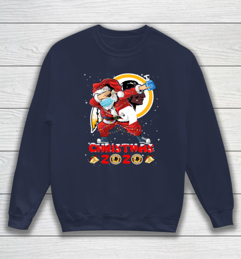 Washington Redskins Funny Santa Claus Dabbing Christmas 2020 NFL Sweatshirt 2