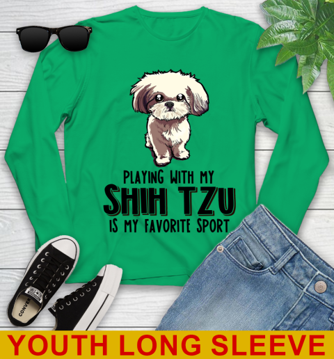 Playing with my shih tzu is my favorite sport 105
