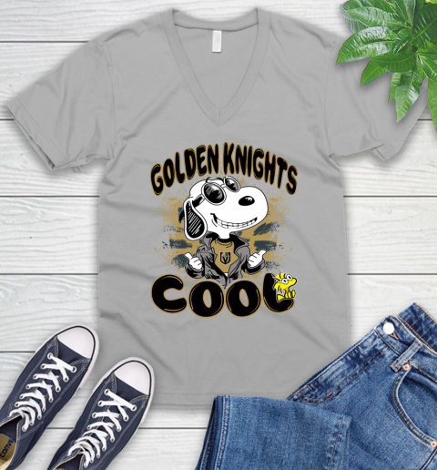 NHL Hockey Vegas Golden Knights Cool Snoopy Shirt V-Neck T-Shirt 3