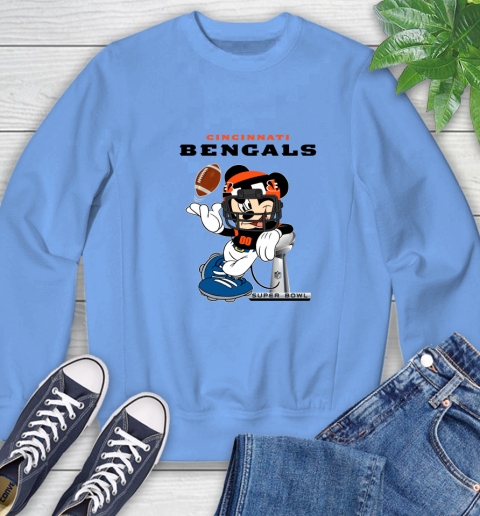 NFL Cincinnati Bengals Mickey Mouse Disney Super Bowl Football T Shirt Sweatshirt 11