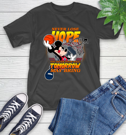 Washington Wizards NBA Basketball Mickey Disney Never Lose Hope T-Shirt