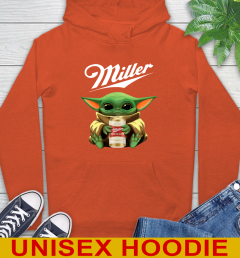 Star Wars Baby Yoda Hugs Miller High Life Beer Shirt 17