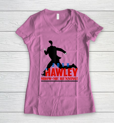 Josh Hawley Show Me Running Women's V-Neck T-Shirt 6