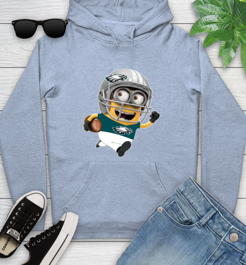 NFL Philadelphia Eagles Minions Disney Football Sports Youth Hoodie 10