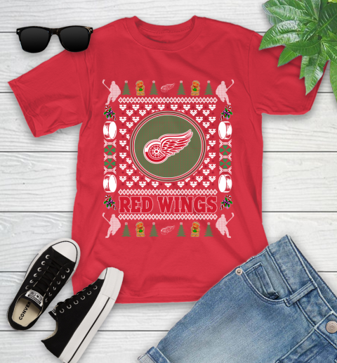 Detroit Red Wings Merry Christmas NHL Hockey Loyal Fan Ugly Shirt 112