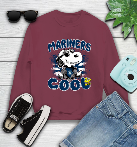 MLB Baseball Seattle Mariners Cool Snoopy Shirt Sweatshirt 5