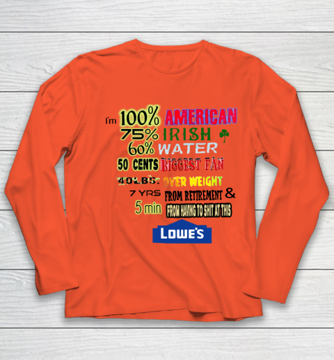 I'm 100 American 70 Irish Youth Long Sleeve 2