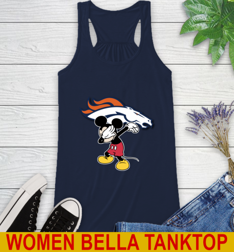 Denver Broncos NFL Football Dabbing Mickey Disney Sports Racerback Tank 12 Denver Broncos NFL Football Dabbing Mickey Disney Sports Racerback Tank - Image 12
