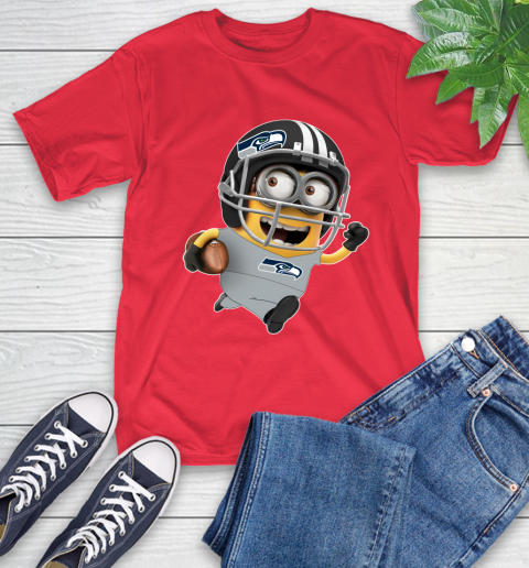 NFL Seattle Seahawks Minions Disney Football Sports T-Shirt 10