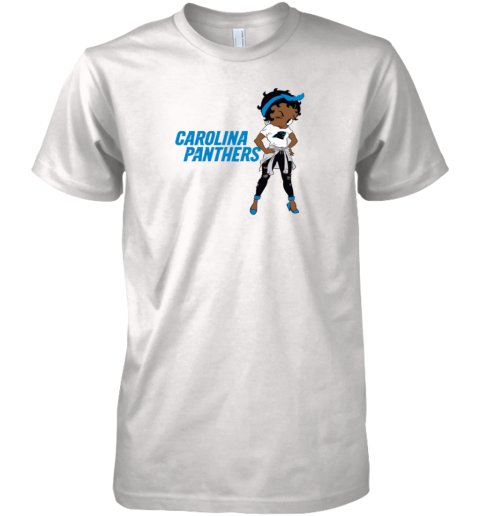 Betty Boop Carolina Panthers Premium Men's T-Shirt