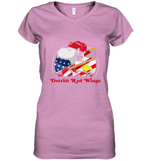 pxfv-detroit-red-wings-ice-hockey-snoopy-and-woodstock-nhl-women-v-neck-t-shirt-39-front-heather-radiant-orchid-480px