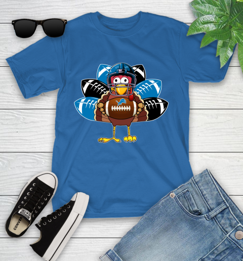 Detroit Lions Turkey Thanksgiving Day Youth T-Shirt 9