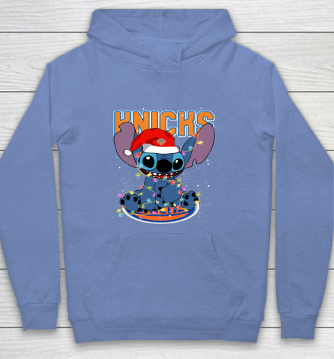 New York Knicks NBA noel stitch Basketball Christmas Youth Hoodie 7