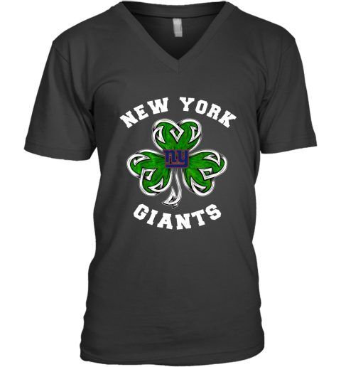 NFL New York Giants Three Leaf Clover St Patrick's Day Football Sports T  Shirt - Freedomdesign