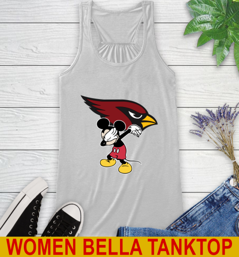 Arizona Cardinals NFL Football Dabbing Mickey Disney Sports Racerback Tank
