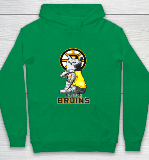 NHL My Cat Loves Boston Bruins Hockey Youth Hoodie 4