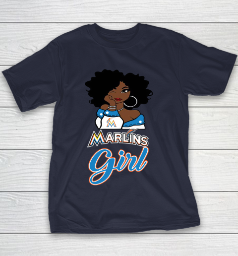 Miami Marlinss Girl MLB Youth T-Shirt 4